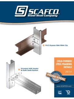 scafco cold form steel